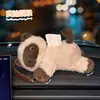 Caja de Pañuelos para Coche de Gato de Dibujos Animados Creativa Muñeca Colgante para Coche Bolsita Colgante de Pañuelos para Celebridad de Internet