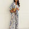 Traje casual estampado para mujer estilo nuevo resort, comercio exterior transfronterizo, Primavera 2025, Aliexpress Amazon