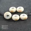Contas Cerâmicas Vintage com Furo Grande, Contas Espaçadoras Planas com Esmalte Floral, Materiais para Colar Pulseira de Joias DIY Feitas à Mão, Contas Soltas