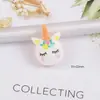 Accesorios de resina unicornio arcoíris galleta pinza para el pelo diy resina pequeños accesorios hechos a mano joyería diy accesorios de pegamento en crema