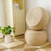 Cojín Redondo Tejido para Asiento Estilo Chino, Tatami Casero Tejido de Paja para Asiento de Ventana, Reposapiés, Silla Estilo Chino Nuevo, Adecuado para Sentarse