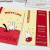 Coleção de cadernos B5 grampeados, páginas pautadas com desenhos fofos grampeados, diário de estudante, caderno planejador