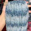 4mm Ágata de Agua Natural Facetada Graduada Cuentas Sueltas Fabricante de Cuentas Facetadas Stock Listo Accesorios para Joyería al por Mayor