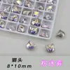Cabeça de Gato Substituição K9 Multifacetada 6*10mm Fundo Pontiagudo Vidro Lote Inteiro de Enfeites de Diamante Brilhantes DIY Coração Diamante Grande para Nail Art