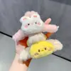 Grampo de Cabelo de Pelúcia Fofo de Desenho Animado Coelho Panda para Cabelo de Trás de Mulheres, Grampo de Cabelo Grande Tubarão para Outono e Inverno