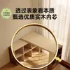 Escritorio de Madera Maciza 2026 Nuevo Modelo Esquina de Dormitorio de Niñas Tocador y Cómoda Integrados Escritorio de Computadora Doble en Forma de L para el Hogar