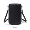Transfronterizo 2025 Nuevo Patrón Lichi Cuero Suave Cremallera Vertical Bolsa para Teléfono Móvil Gran Capacidad Bolso de Hombro para Mujer Bolso Cruzado Pequeño