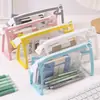 ¡Guau, Estuche Especial Personalizado de Gran Capacidad para Estudiantes para Empezar la Escuela, Portalápices de Aspecto Elegante y Lindo, Bolsa de Almacenamiento Transparente y de Alta Gama