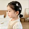 Elásticos de Cabelo Prateados para Crianças, Faixas de Cabelo com Laço para Menininhas, Anéis de Polegar com Pérolas, Cordas de Cabelo Trançadas para Meninas, Elásticos de Cabelo para Bebês