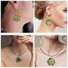 Yu Meiren - Molde de silicona para pendientes y pulseras con colgante de flor hueca de epoxi de cristal para hacer tú mismo