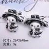 Animales Tres-Tres de Dibujos Animados DIY Pegamento de Crema Funda para Teléfono Móvil Pasador Diadema Flor para Zapatos Colgante Papelería Joyería Material de Resina
