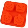Blues en stock 4 piezas Wansheng expresión molde para pastel de calabaza serie de Halloween herramientas para hornear pudín de gelatina