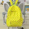 Mochila minimalista de estilo japonés, inspirada en la dopamina, con lunares coloridos: una mochila escolar elegante, informal, ligera y de gran capacidad para estudiantes de secundaria
