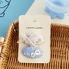 Pasador de Tela de Encaje Floral Estilo Coreano Niannian Dulce Cuadros Bordados Pinza para Flequillo Infantil