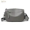 Bolso de Cuero Genuino Transfronterizo Denk para Mujer, Moderno y Casual, Bolso Silla de Gran Capacidad, Bolso Cruzado de Hombro de Primera Capa de Piel de Vaca