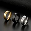 Suministro Transfronterizo de Amazon Anillo Simple de Acero de Titanio para Hombre Europeo y Americano Moderno Acero Inoxidable Accesorios de Joyería para Mano