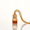 Colgante de botella ambientador para coche con correa, botella vacía de perfume de aceite esencial para coche, decoración de coche con aroma fresco, al por mayor