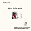 Protector de cable de datos acrílico 2D, previene la rotura, presenta diseños de animales de dibujos animados, cable de datos para teléfono Tipo-C, para ventas transfronterizas