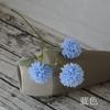Flor Simulada Crisântemo Bola de Espinho 3 Cabeças Tênis de Mesa Flor Falsa Dente-de-Leão Bola de Cebola Decorações de Casamento Ornamentos Arranjo de Flores de Casamento Material de Flor