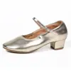 Zapatos cuadrados de baile latino para adultos, zapatos de baile de suela blanda, zapatos de baile moderno para mujer, zapatos para actuaciones grupales, zapatos de profesor