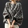 Top de Waffle Japonés de Moda Transfronterizo Otoño 2026 Nuevo Cuello Redondo Manga Murciélago Linterna Manga Larga