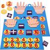 Bordo de Feltro Transfronteiriço para Educação Infantil Matemática Digital DIY Brinquedo de Dedo Feltro Educação Infantil Uma Geração de Cabelo