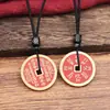 Moneda Antigua de Latón Shangui Colgante Largo de Cinabrio Bolsa de Monedas Antiguas Taoístas Collar Bagua para Hombres y Mujeres Joyería Estilo Chino