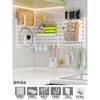 Estante de Almacenamiento de Tablero Perforado sin Clavos para el Hogar Estante de Almacenamiento para Dormitorio Tablero Perforado de Cocina Gancho Accesorios para Tablero Perforado Venta al por Mayor