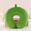 Almohada de Espuma Viscoelástica de Color Sólido en Forma de U, Almohada Redonda de Viaje para el Cuello, Almohada de Espuma Viscoelástica en Forma de U al por Mayor con Impresión de Logo