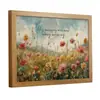 Popular Pintura de Escritorio con Marco de PS de Grano de Madera de Amazon para Decoración de Sala de Estar, Pared de Fondo de Sofá, Pintura Colgante de Paisaje Campestre