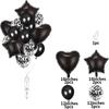 Set de globos de película de aluminio de 18 pulgadas, 14 piezas, lentejuelas perladas, color oro rosa, decoración para fiesta de cumpleaños infantil, diseño de ambiente, globo