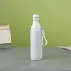 Taza térmica de acero inoxidable 304 de color macarrón simple, botella de agua deportiva portátil, botella de boca pequeña, taza de agua para estudiantes de alta estética