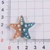 Acessórios de estrela-do-mar, estrelas-do-mar de resina simulada, acessórios de resina para DIY, presilhas de cabelo, fivelas de sapato, ímãs de geladeira, presentes criativos de praia para DIY