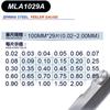 Calibrador de espesores 0.01-5mm calibrador de tapones regla de tapones medidor de espesores medidor de holgura herramienta de ajuste de válvulas MLA10