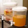 Cubo para Jugos Cubo para Té de Leche con Grifo para Vendedores Ambulantes Comercial Gran Capacidad Cubo para Bebidas Jugo de Ciruela Limón Agua Fría Hervidor de Agua Helada