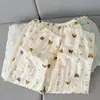 Venta al por mayor transfronteriza Conjunto de pijama a cuadros para mujer de primavera y otoño, manga larga y pantalón, estampado de oso, corte holgado, talla grande