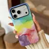 Suministro Exclusivo Transfronterizo de Textura de Arte Fluido Colorido Película de Doble Capa 18Pm Carcasa Dura iPhone17 Funda de Teléfono Personalizada