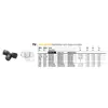 Legris Legris Serie Fast & Tite Accesorios de Tubería a Tubería Serie TU Aprobados por la FDA P8TU8