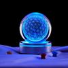 Bola Padrão 3D Laser Gravação Interna Bola de Cristal Quarto Mesa de Cabeceira Atmosfera Luz Noturna Enfeites Criativos
