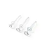 Pendientes de Resina Acrílica, Clavos Transparentes Invisibles para Oreja, Clavos para Nariz, Clavos para Cartílago de la Oreja, Piercings Corporales, Simples y Versátiles, Accesorios que No se Enganchan
