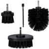 Juego de Cepillos para Taladro de 4 piezas Cepillo Lijie Juego de Cepillos Blancos Empaquetado en Bolsa Opp Incluyendo Barra de Extensión y 5.08cm, 8.89cm, 10.16cm, Cepillo para Taladro