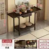 Mesa de Incenso para Uso Doméstico, Altar Budista, Santuário de Madeira Não Maciça, Mesa de Tiras em Novo Estilo Chinês, Gabinete de Altar do Deus da Riqueza, Mesa de Entrada