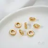 Preservador de Cor Cobre Revestido 14K Ouro Grosso Padrão Dragão Espaçador Padrão Espaçador Roda de Contas com Espaçador Pendente Acessórios para Joias Artesanais com Contas