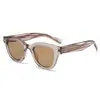 Gafas de Sol Nicho Estilo Coreano Estilo Ins con Montura Gruesa, Versátiles para Salir, Gafas Redondas Anti Luz Azul Sin Graduación Wm2601