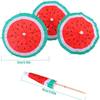 10 peças Guarda-chuva Octogonal Sinal Fruta Descartável Árvore de Coco Chopper Frio Decoração de Coquetel Festa Havaiana Melancia Guarda-chuva Artesanato