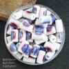 Accesorios para joyería DIY tubo con cuentas hechas a mano cuentas sueltas estilo retro tubo pequeño delgado cuentas de cerámica accesorios para pulsera venta al por mayor