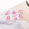 Accesorios de Oso de Resina Transparente de Colores Dulces Materiales para Pulsera Pendientes Collar Llavero Colgante Hechos a Mano DIY