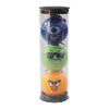 Chaveiro de Golfe Bola Animal Cartoon Padrão de Forma Antiderrapante Resistente ao Desgaste Durável Exquisito Presente Bola Cilindro