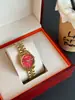 Reloj DAISKA para Mujer Estilo Reina Madre del Oeste Hielo Triturado Azul Polvo de Hielo Triturado Pitaya Reloj de Cuarzo Moda Nicho Reloj para Mujer