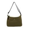 Bolsa de Ombro de Nylon Casual de Grande Capacidade para Viagens Transfronteiriças Cor Sólida Simples Nova Bolsa Tote Versátil para o Dia a Dia